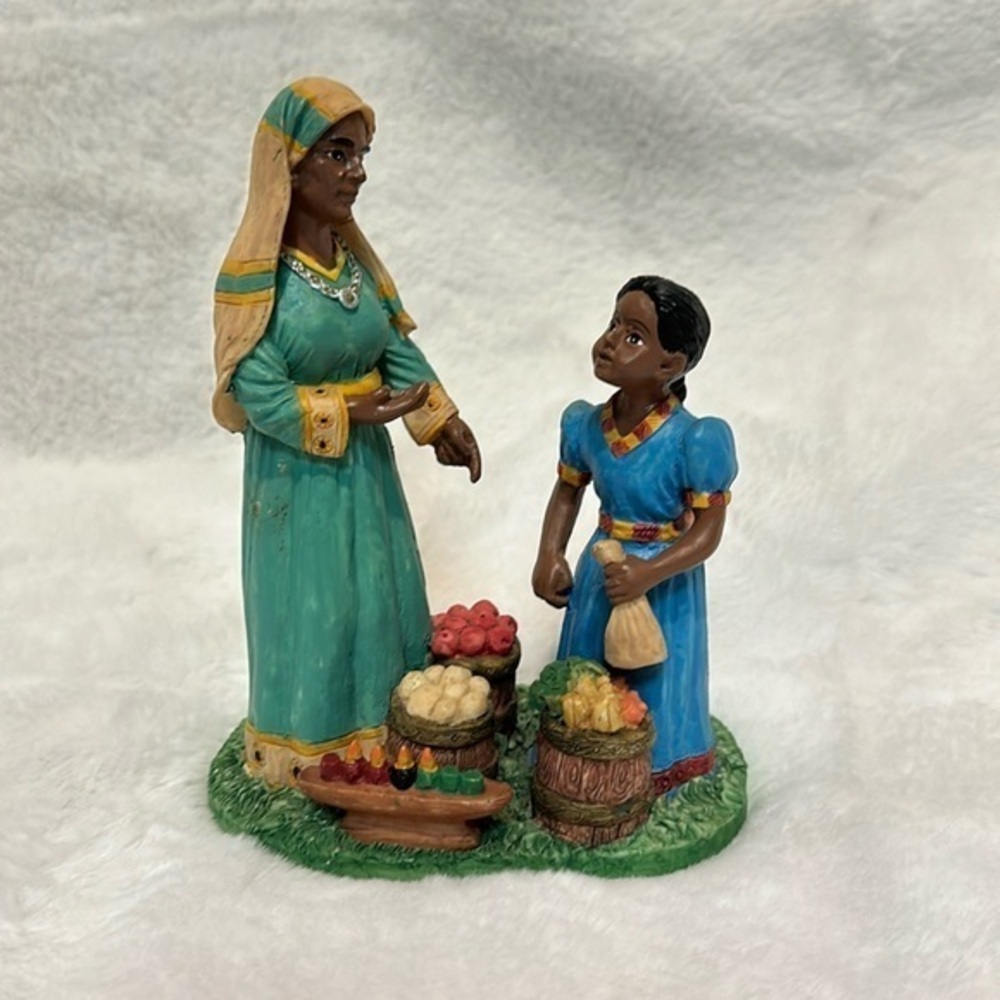 1999 Youngs Inc Kwanzaa Celebration Black Americana Resin Figurine